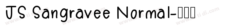 JS Sangravee Normal字体转换